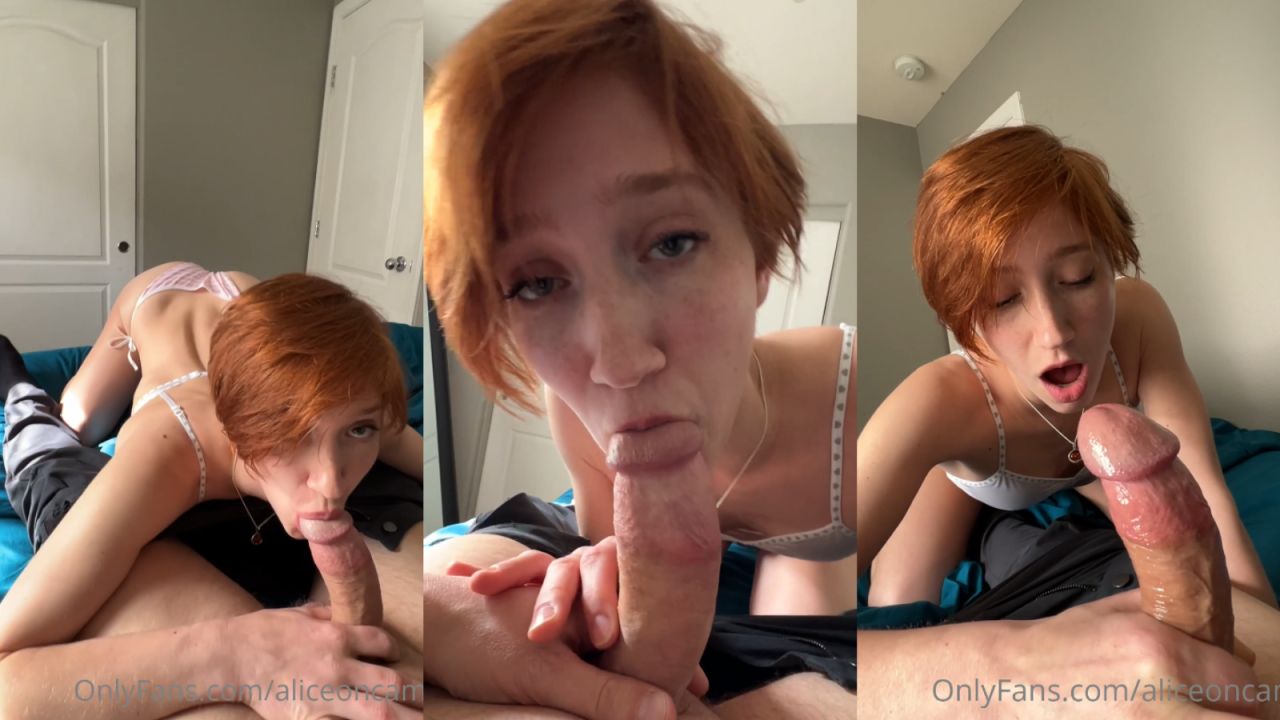 AliceOnCam Blowjob And Handjob Video Leaked