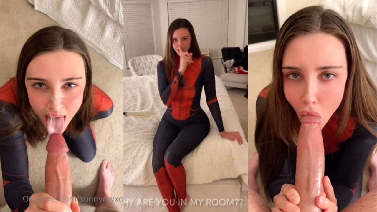 Sunny Ray Sexy Spider Girl Blowjob Video Leaked