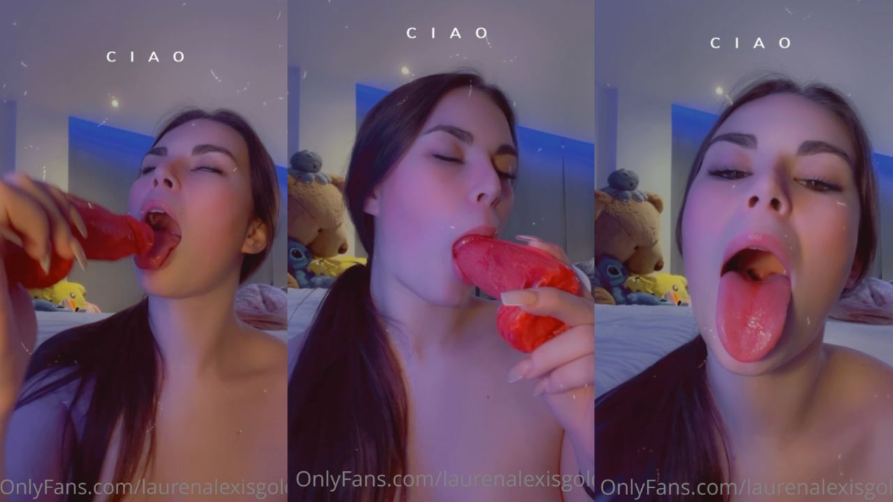 Lauren Alexis Dildo Deepthroat Blowjob Video Leaked