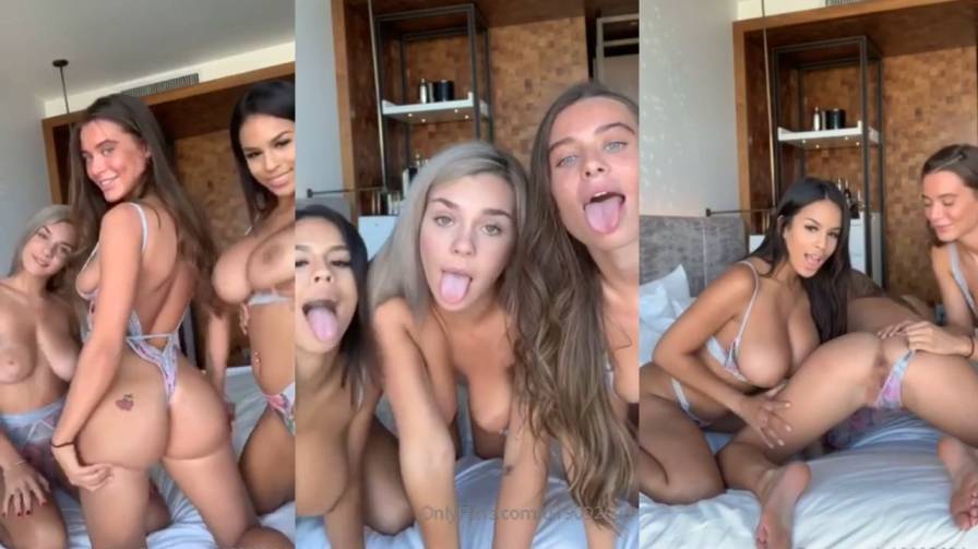 Lana Rhoades Lesbian Threesome Tease Onlyfans Video Leaked