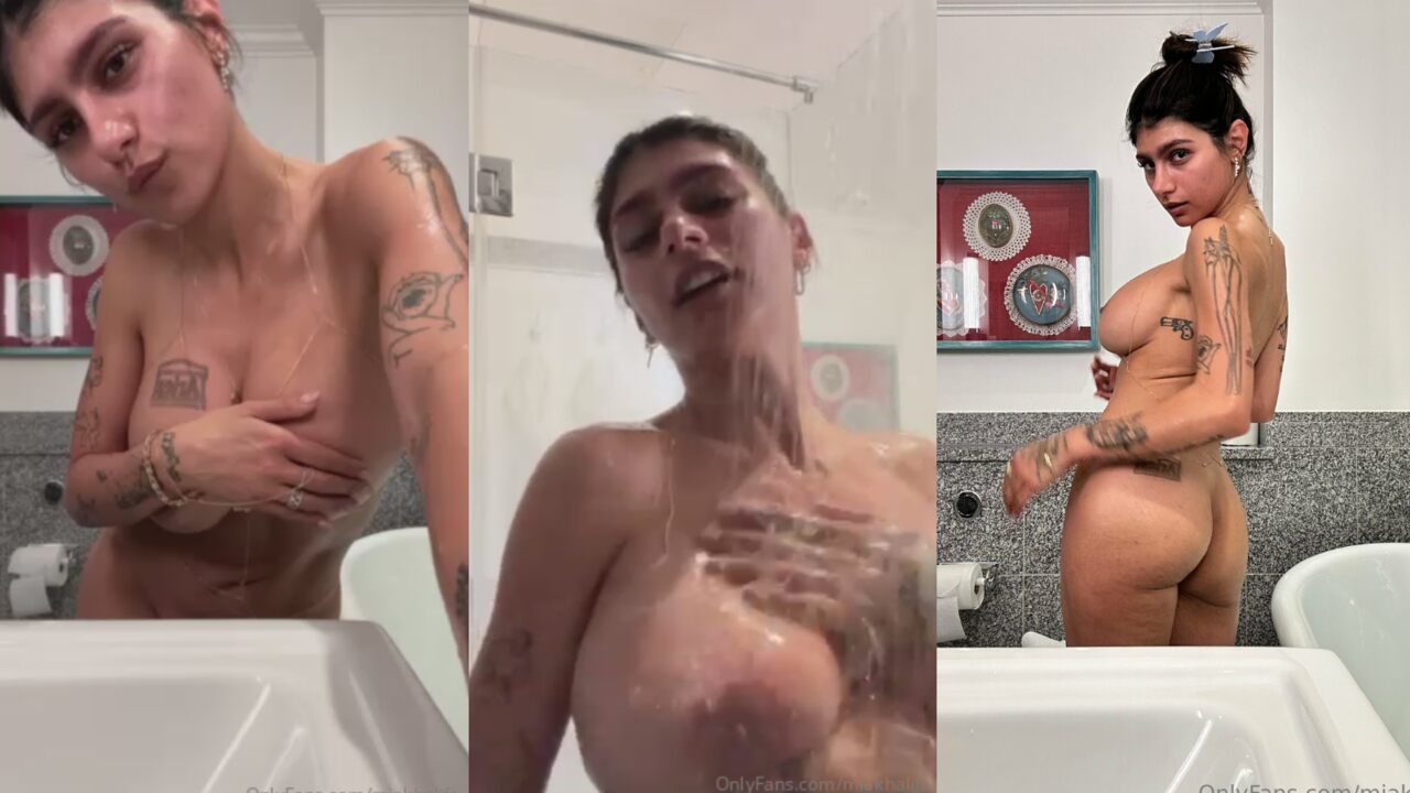 Mia Khalifa Washing In The Shower Video Leaked
